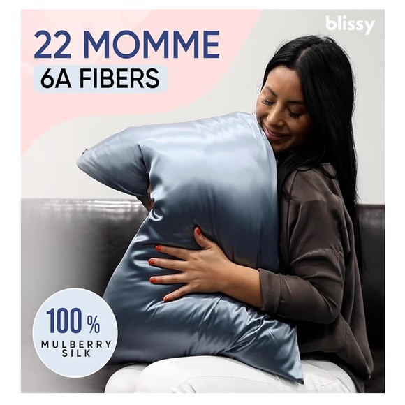 NEW Blissy Silk Pillowcase - 100% Pure Mulberry Silk - Picture 4 of 9